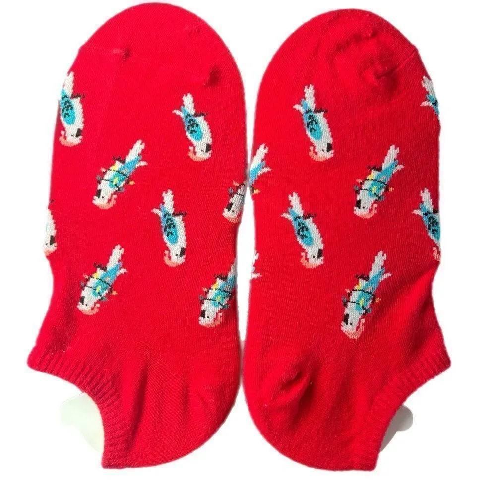 Holiday 5-Pack No-Show Socks NWOT